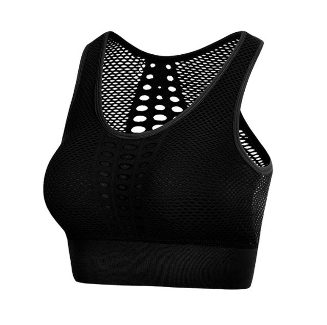 Sexy Mesh Sports Bra – Breathable & Supportive