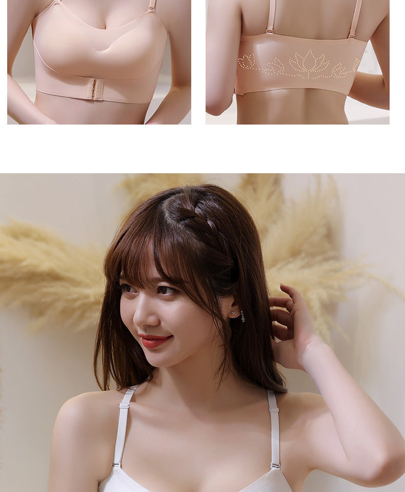 Strapless Underwear Women's Invisible Push Up Bras Non-slip Tube Top Seamless Girl Wireless Beautiful Back Wrapped Chest Thin