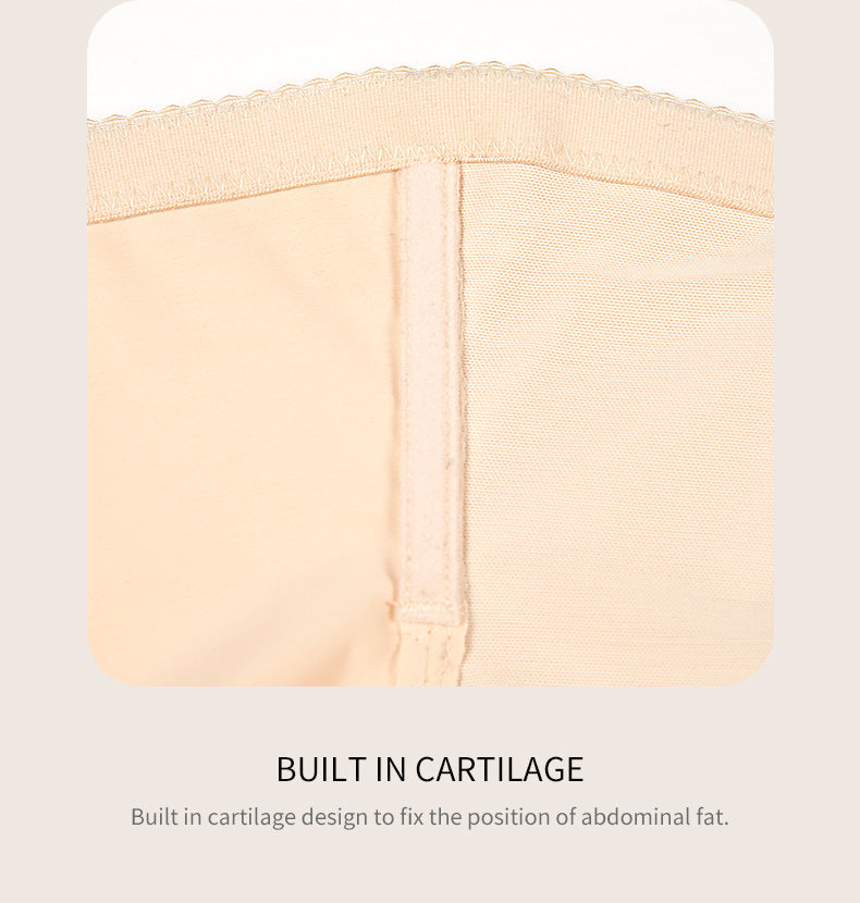 Plastic Bones Lace Women's High-waisted Panties Belly Shaping Plus Size Hip Body-hugging Pants