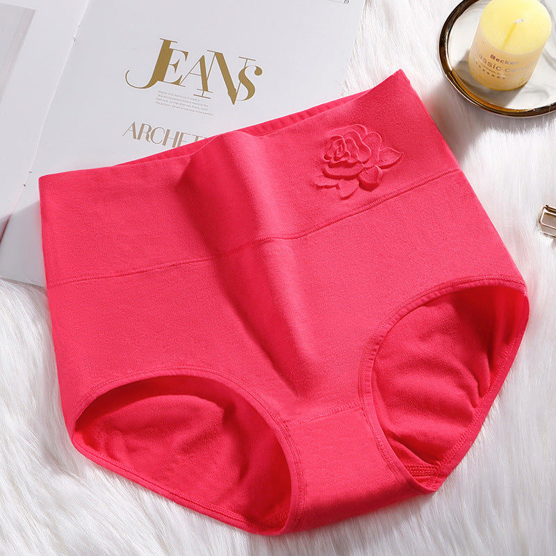 High Waist Belly Contracting Briefs Embossed Postpartum Belly Contracting Underwear