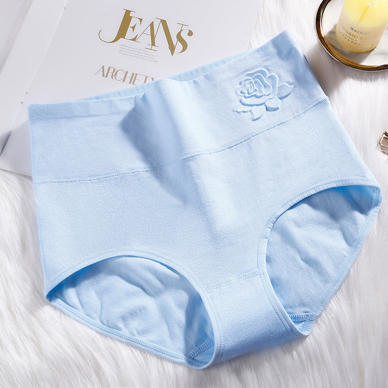 High Waist Belly Contracting Briefs Embossed Postpartum Belly Contracting Underwear