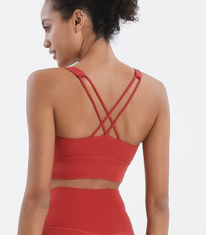 Push-Up Strappy Gym Bra