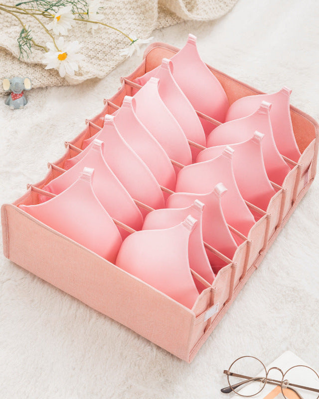 Cationic Underwear Storage Box Dormitory Fabric Bra, Socks, Panty Box