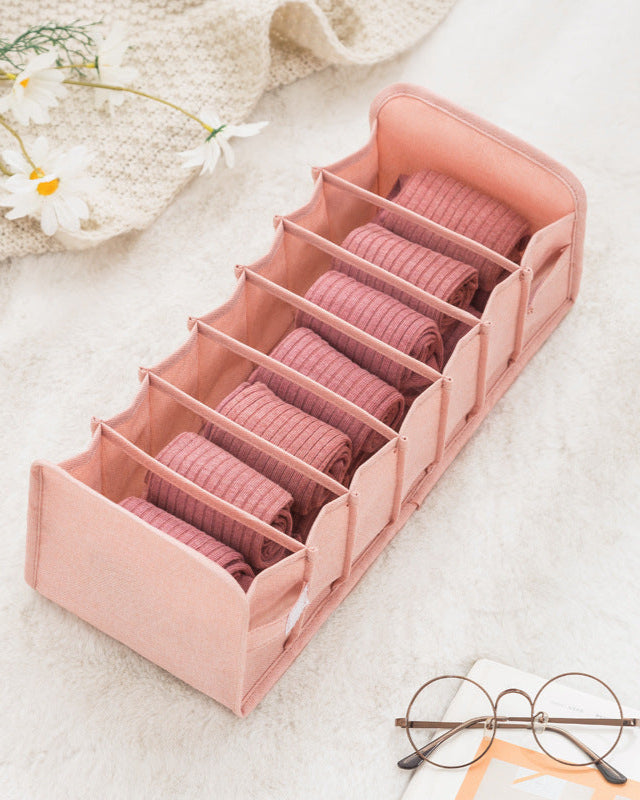 Cationic Underwear Storage Box Dormitory Fabric Bra, Socks, Panty Box