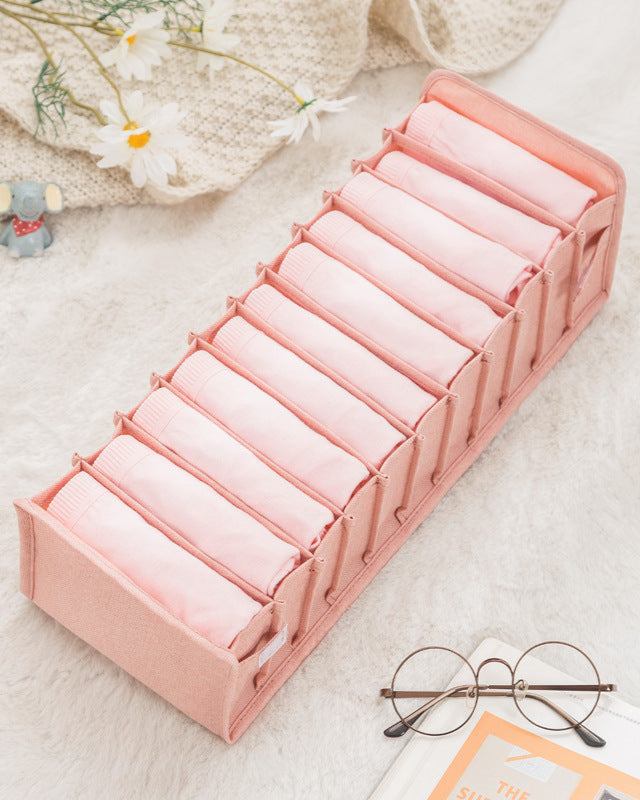 Cationic Underwear Storage Box Dormitory Fabric Bra, Socks, Panty Box