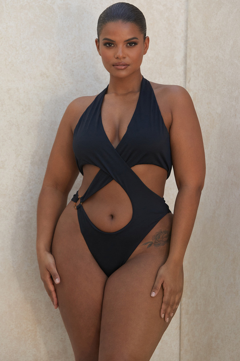 New Cross-Cut Sexy Bikini One-Piece Swimsuit