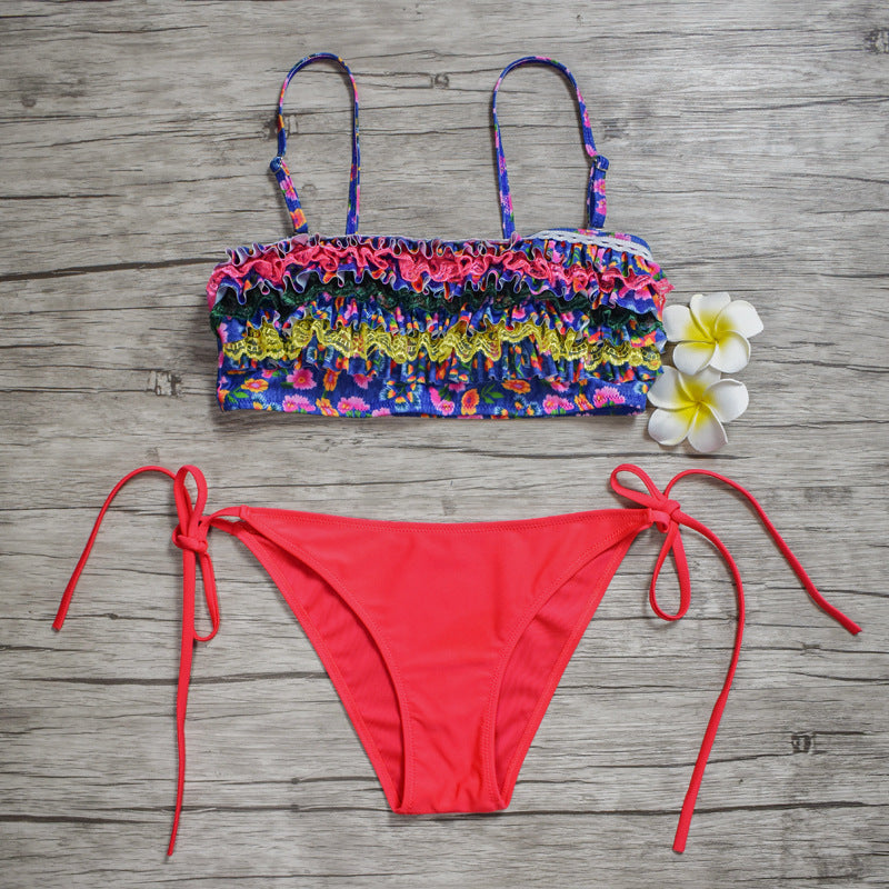 Ladies swimwear - flowers pattern