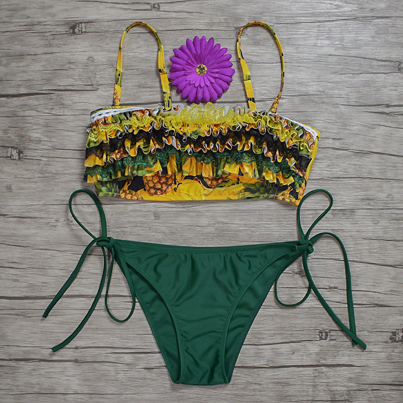 Ladies swimwear - flowers pattern