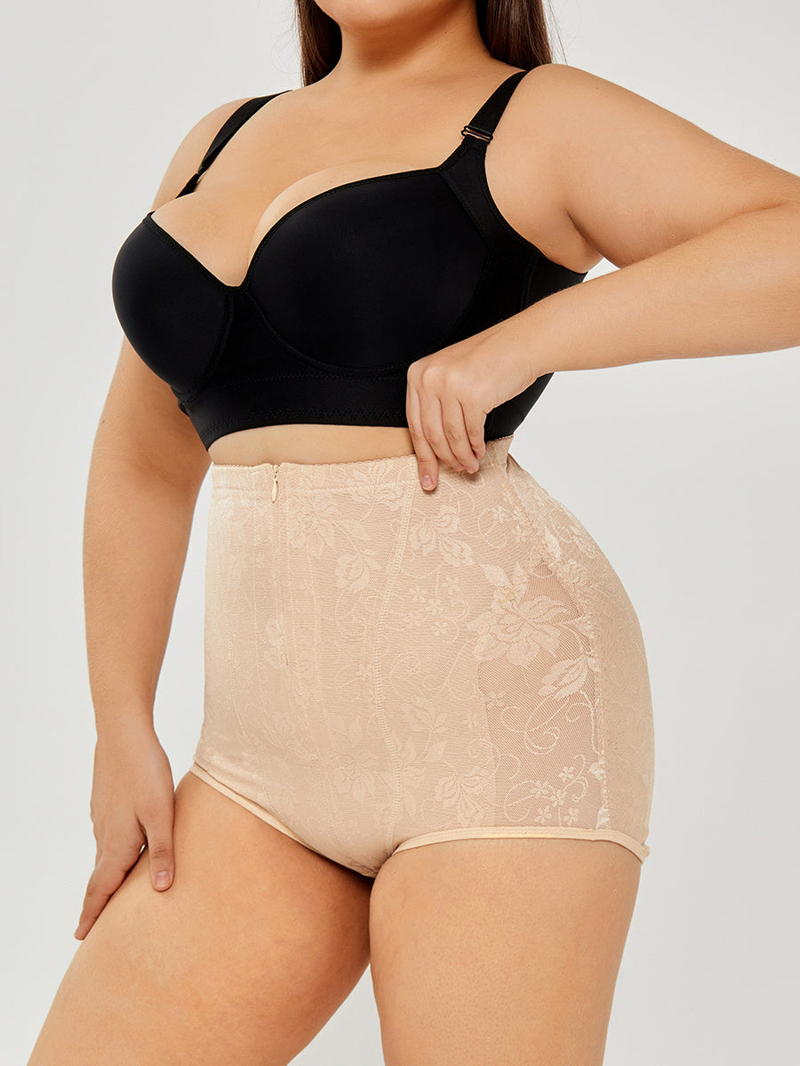 Lace High-Waist Tummy Control Underwear – Body Shaper