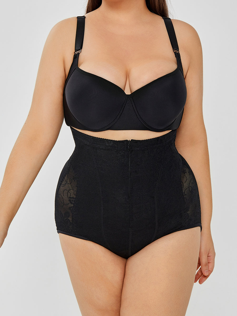 Lace High-Waisted Shorts