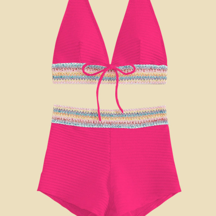 High-Waist Split Bikini – Stylish & Flattering