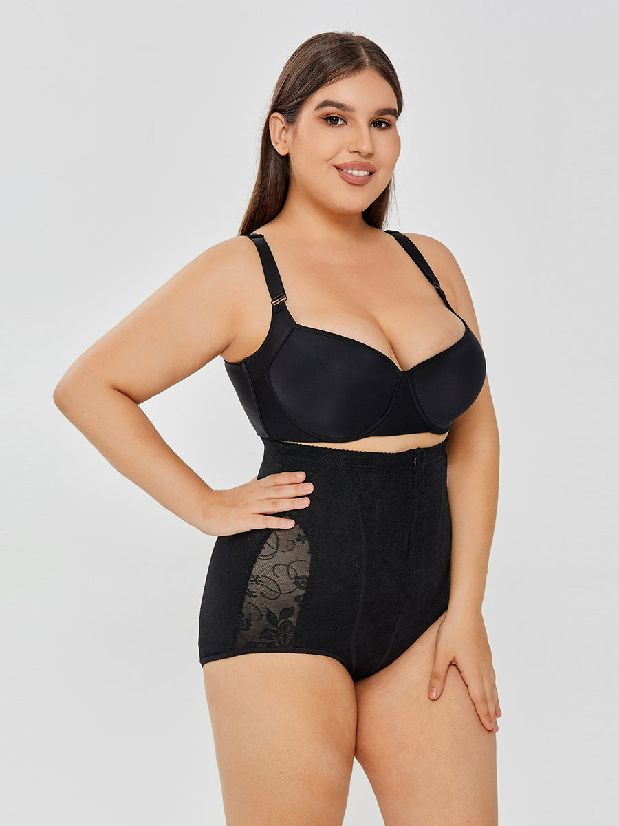 Lace High-Waisted Shorts