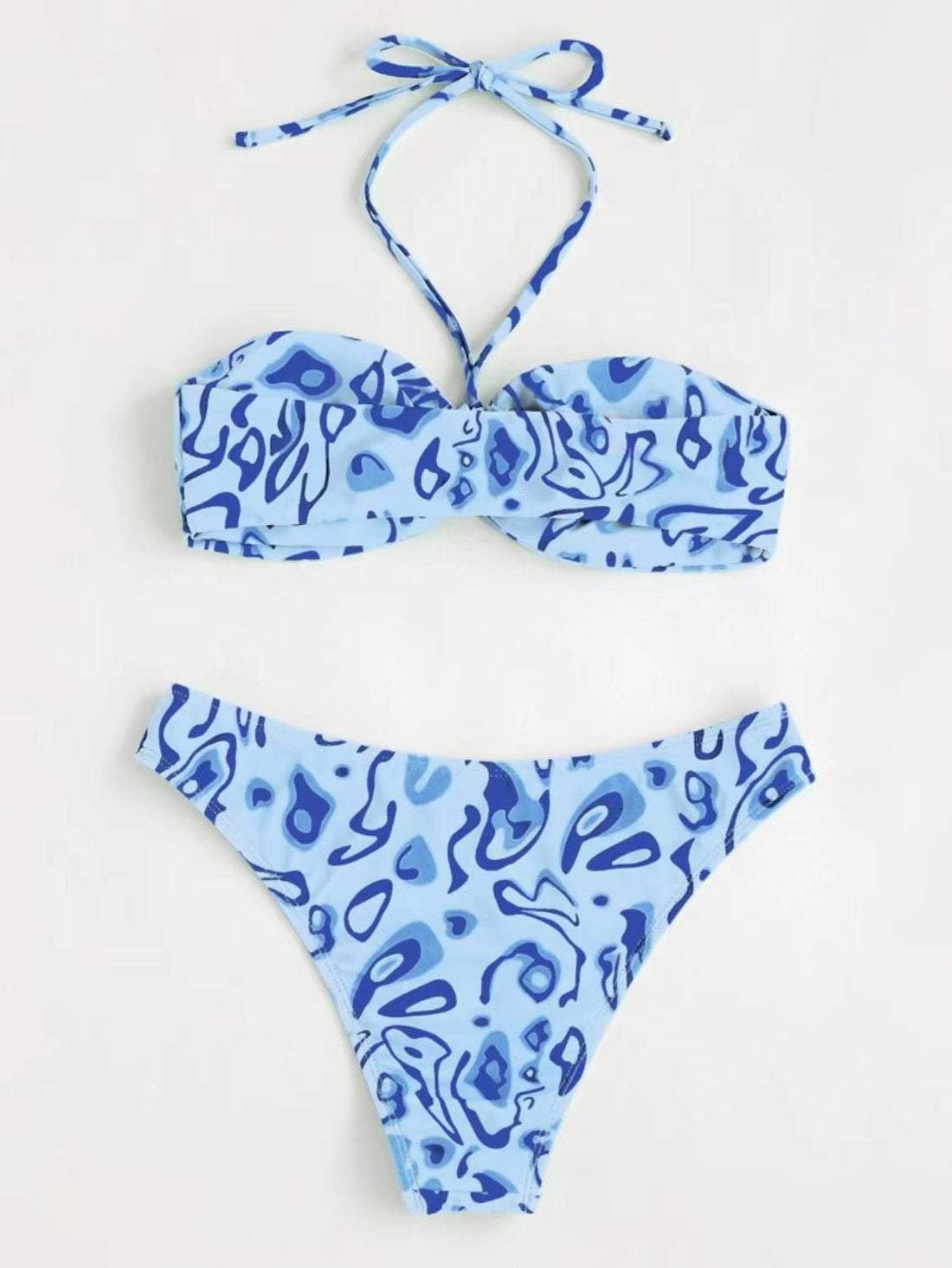 Bandeau Bikini Sexy Split Swimsuit