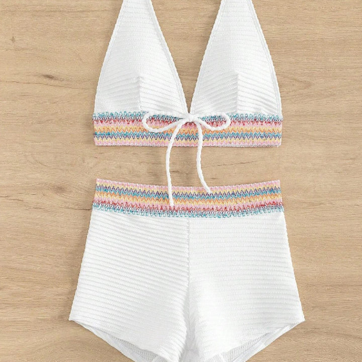 High-Waist Split Bikini – Stylish & Flattering