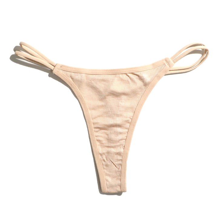 Women's Half Sheath Low Waist Thread Sports T-back Women's Simple New Panties