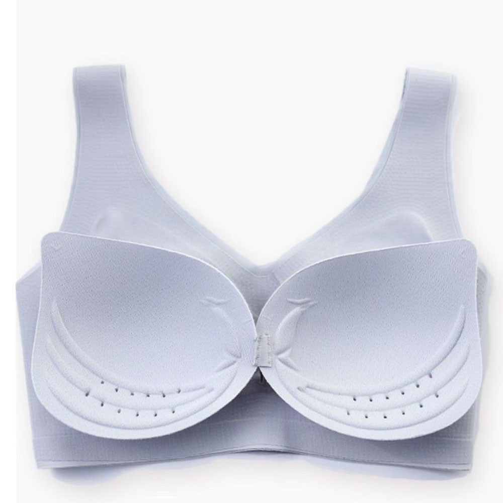 Summer Ultra-thin Ice Silk Seamless Porosity Underwear Women's Big Chest Small No Underwire Anti-sag Large Size Beauty Wear A Bra