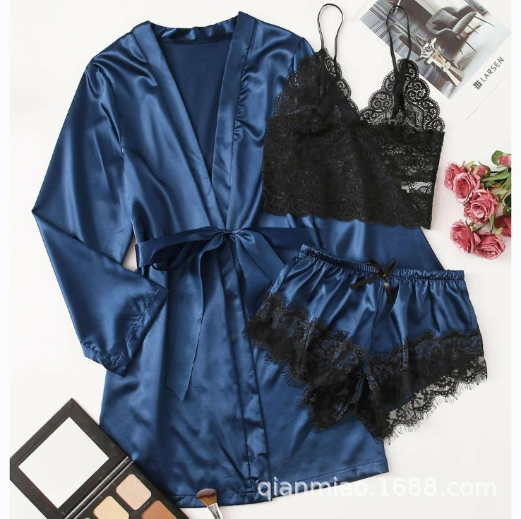 Tube Top Silk Lounge Set