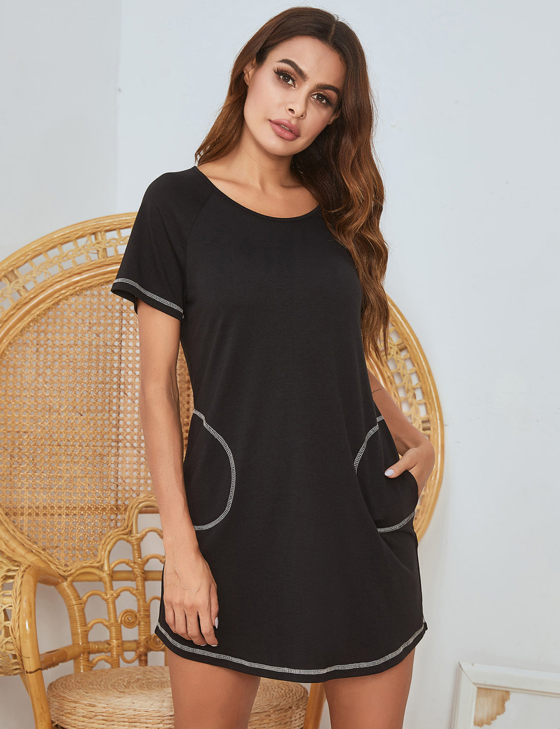 Casual Pocket Nightdress