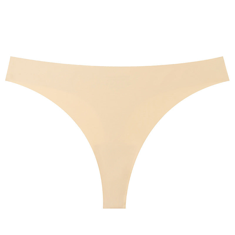 Seamless Ice Silk Sports Briefs – Low Waist, Thin Belt & Plus Size