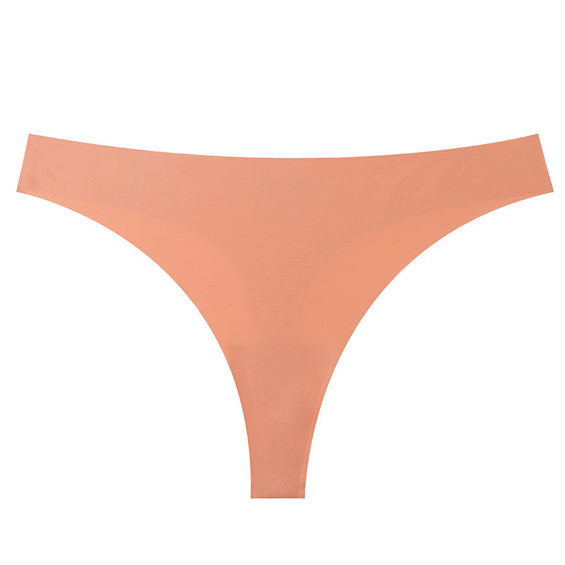 Seamless Ice Silk Sports Briefs – Low Waist, Thin Belt & Plus Size