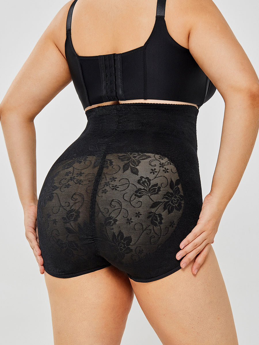 Lace High-Waisted Shorts