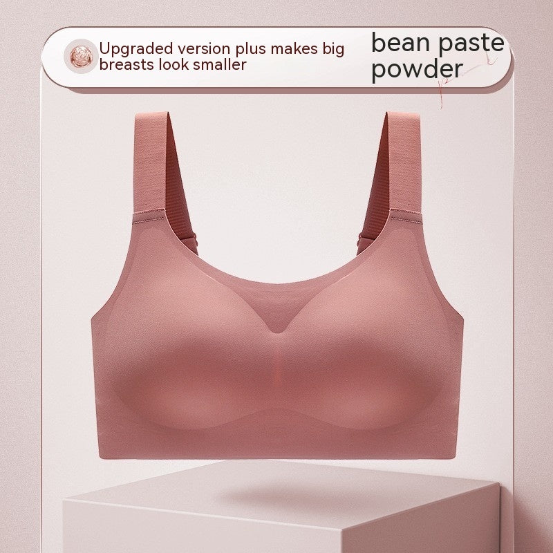 Large Shoulder Strap Seamless Wireless Bra – Comfortable & Supportive