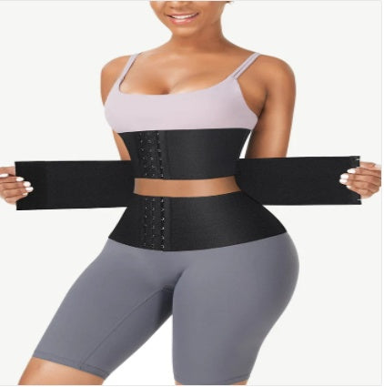 Cross-border New Arrival Belly Contracting Waist Shaping Belt Body Shaping Waistband Yoga Fitness Corset Body Shaping Clothes Breasted Belly Band