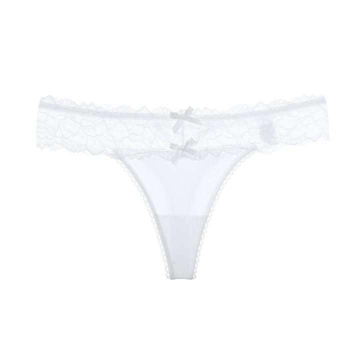 Ice Silk Lace Low Waist Solid Color Women's Underwear