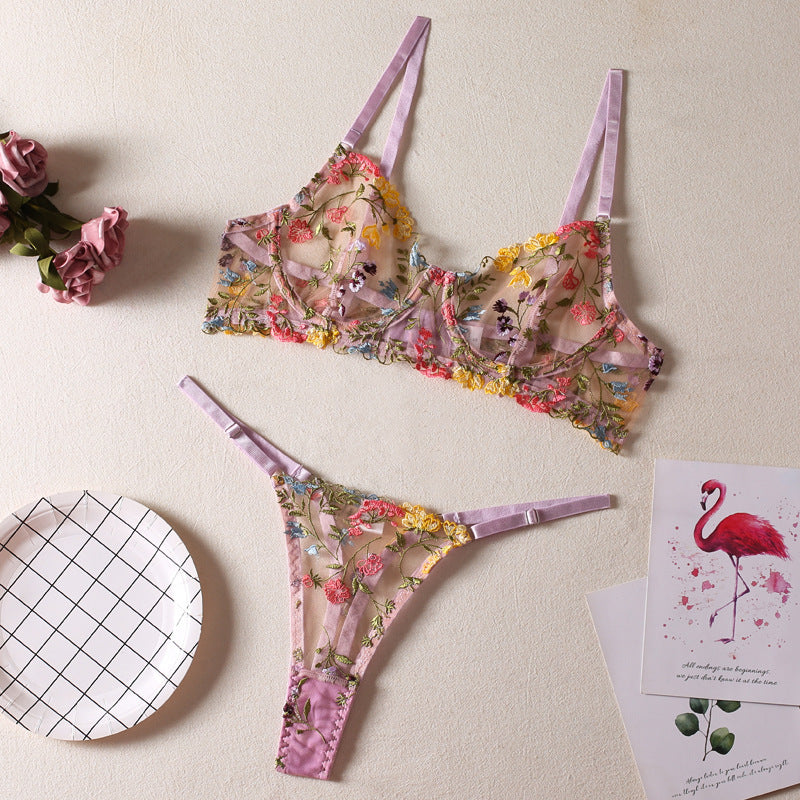 Floral Underwear Set