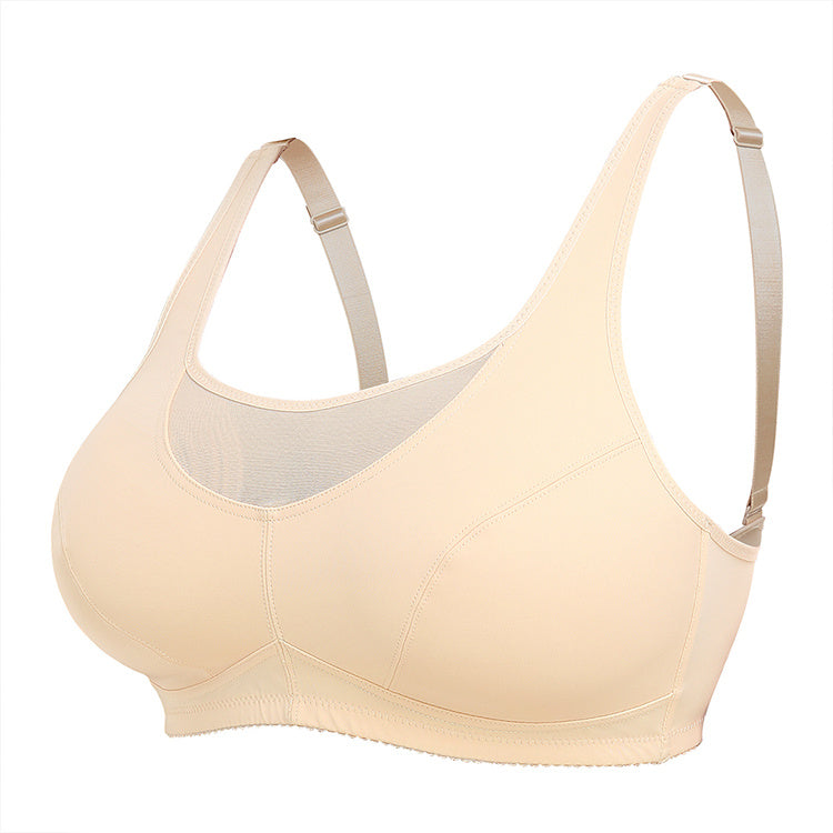Women's Large Size No Steel Ring Back Strap Vest Bra Underwear