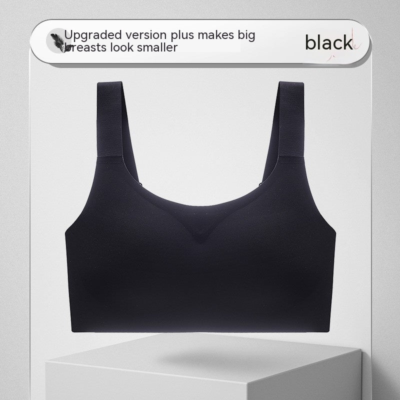 Large Shoulder Strap Seamless Wireless Bra – Comfortable & Supportive