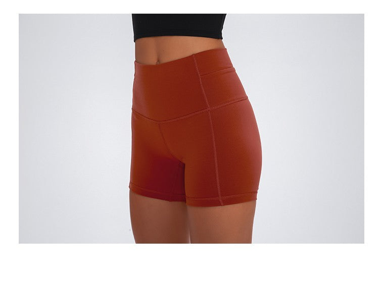 Hip-lifting outer wear sports fitness tight hip shorts