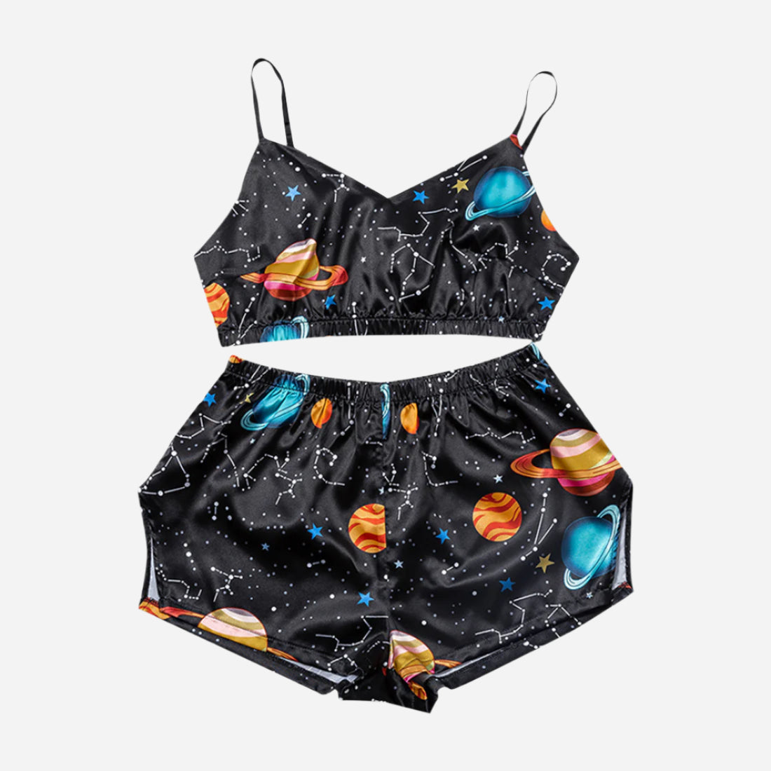 Cute Lightweight Silk Pajamas