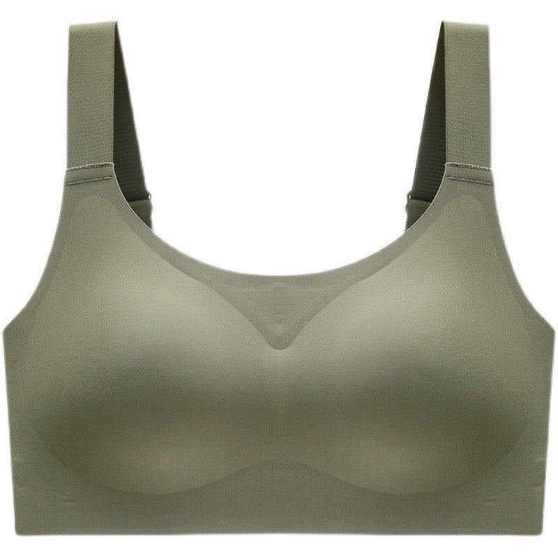 Large Shoulder Strap Seamless Wireless Bra – Comfortable & Supportive
