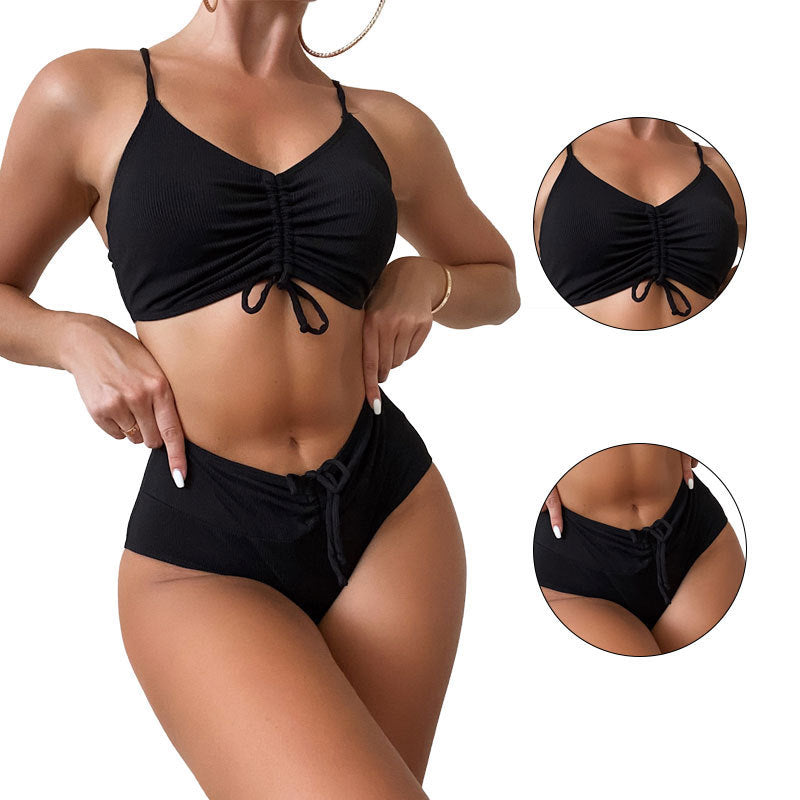 Bikini Swimsuit Women's Sling Split High Waist