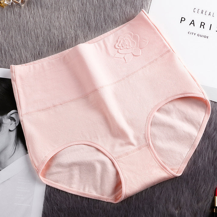 High Waist Belly Contracting Briefs Embossed Postpartum Belly Contracting Underwear
