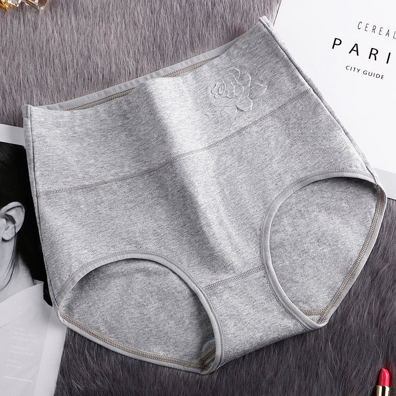 High Waist Belly Contracting Briefs Embossed Postpartum Belly Contracting Underwear