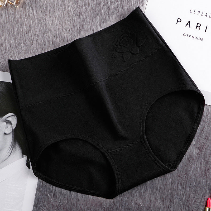 High Waist Belly Contracting Briefs Embossed Postpartum Belly Contracting Underwear