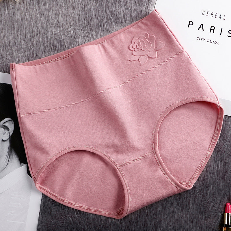 High Waist Belly Contracting Briefs Embossed Postpartum Belly Contracting Underwear
