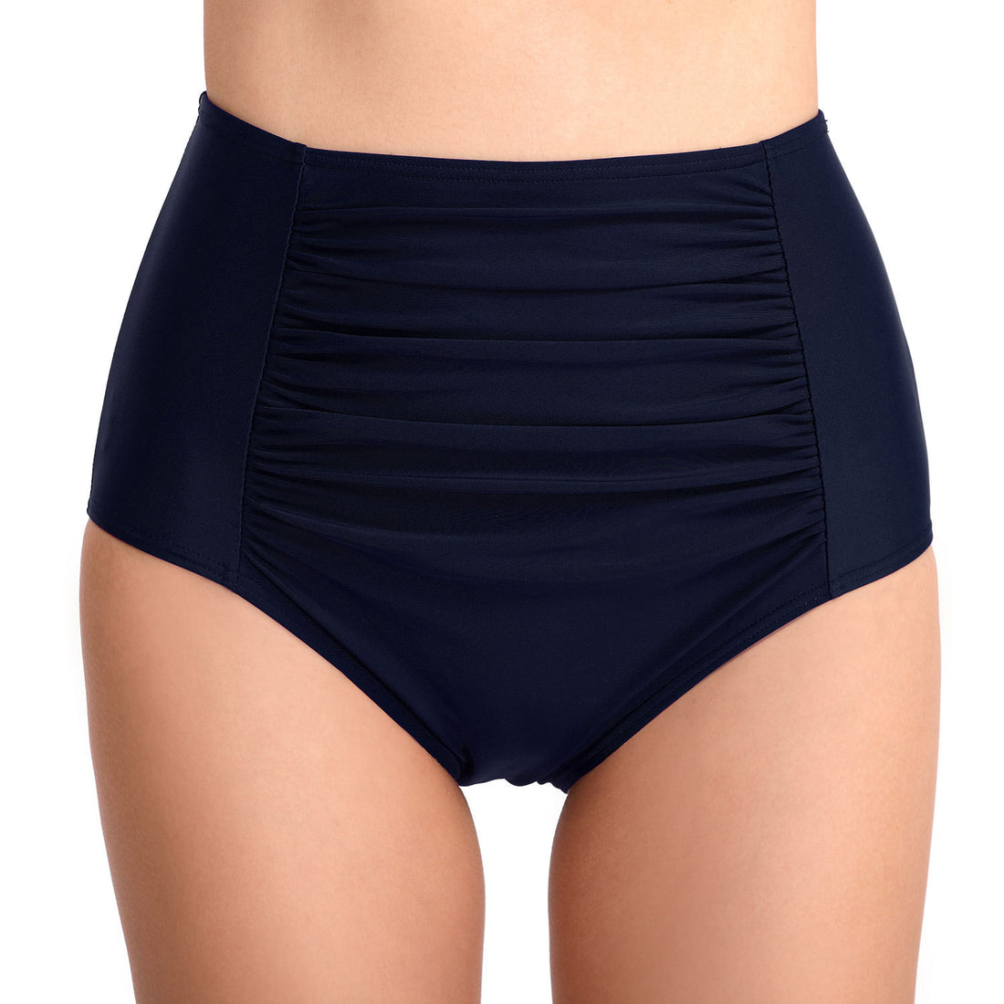 Amazon Beach Pants Women's Pleated Skinny Fashion Swimming Trunks Sheath Belly Contracting High Waist Swim Briefs Women