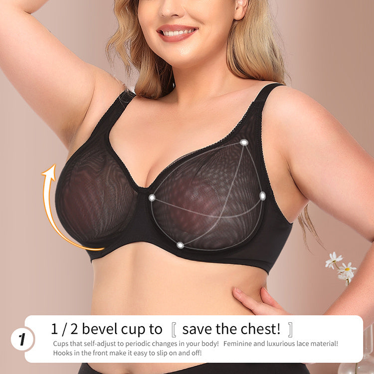 Ultra-Thin See-Through Bra – Sexy & Plus Size