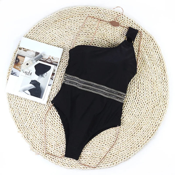 Sexy Lace-up Bikini One-piece Hollow Swimsuit