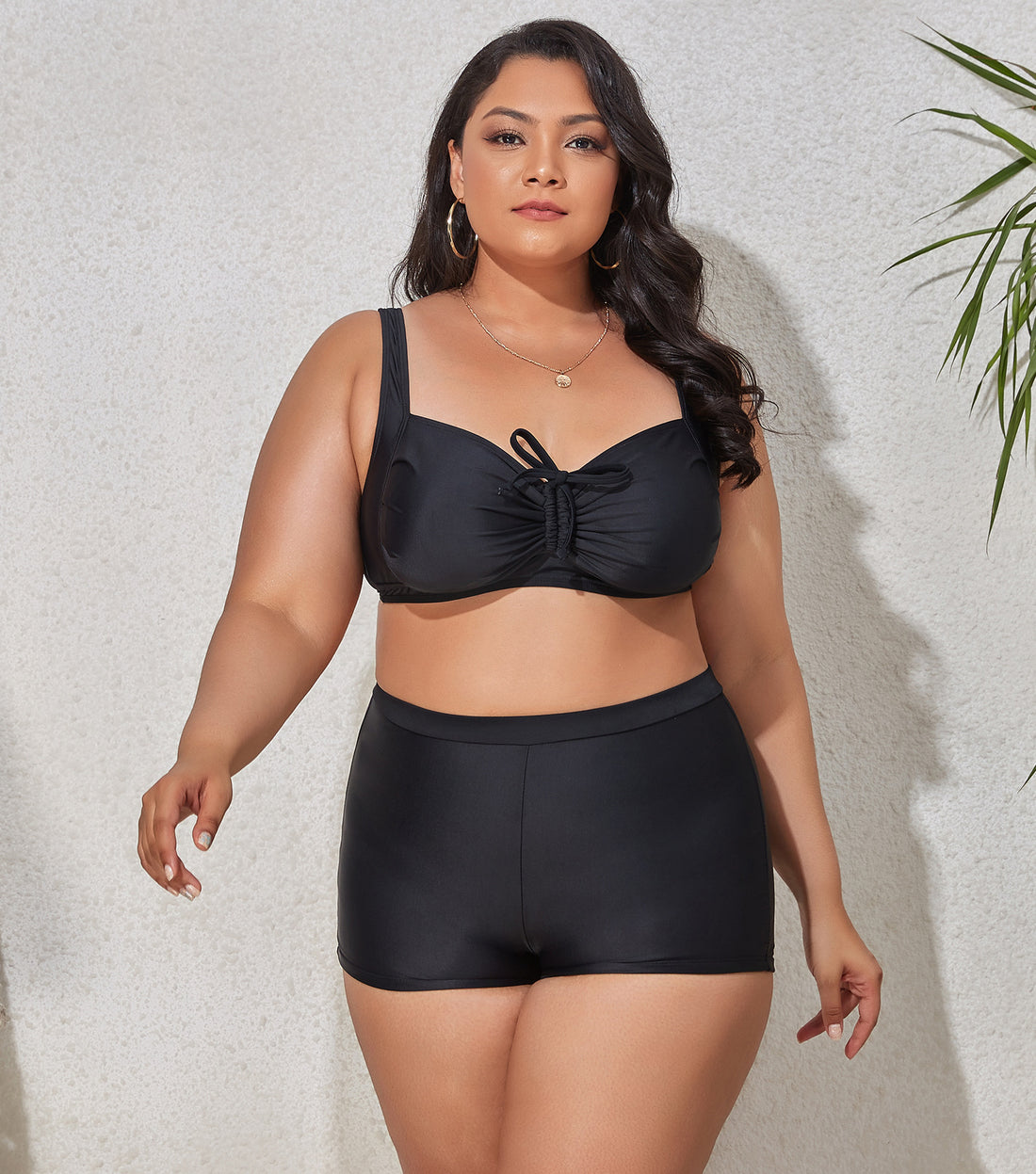 European And American High Waist Split Swimsuit Sexy And Slim
