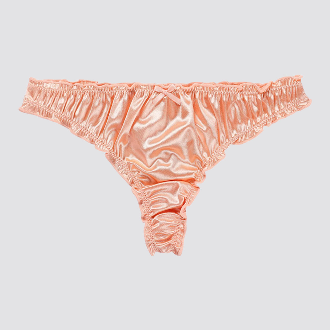 Satin Cotton Crotch T-back Women's Underwear