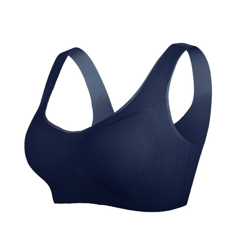 Summer Ultra-thin Ice Silk Seamless Porosity Underwear Women's Big Chest Small No Underwire Anti-sag Large Size Beauty Wear A Bra