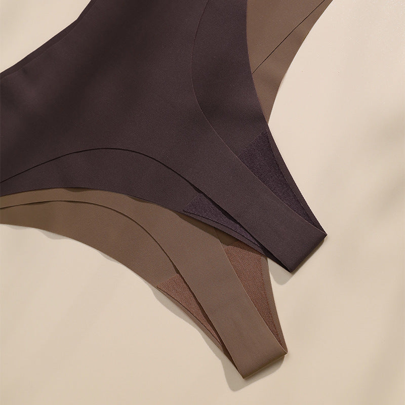 Seamless Bra Set Sexy Thong Low Waist Panties