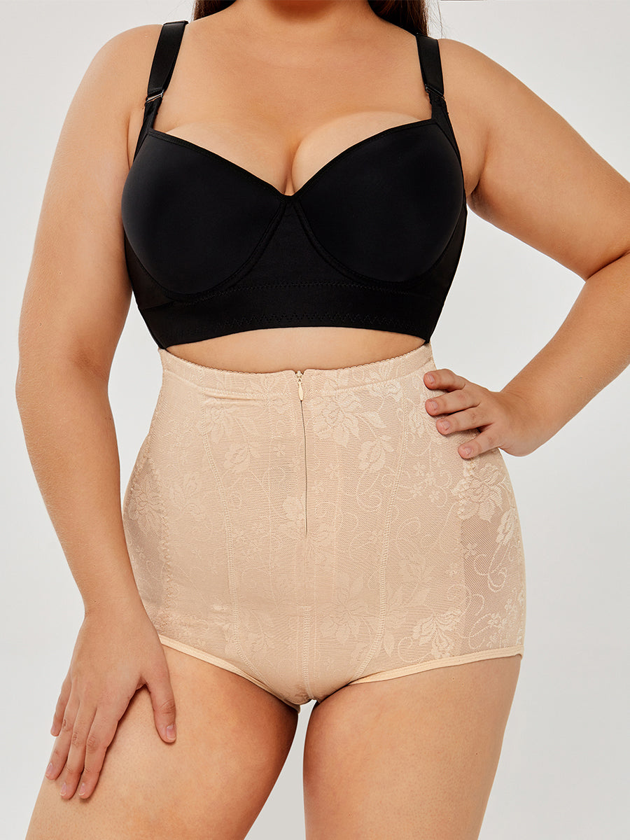 Lace High-Waisted Shorts