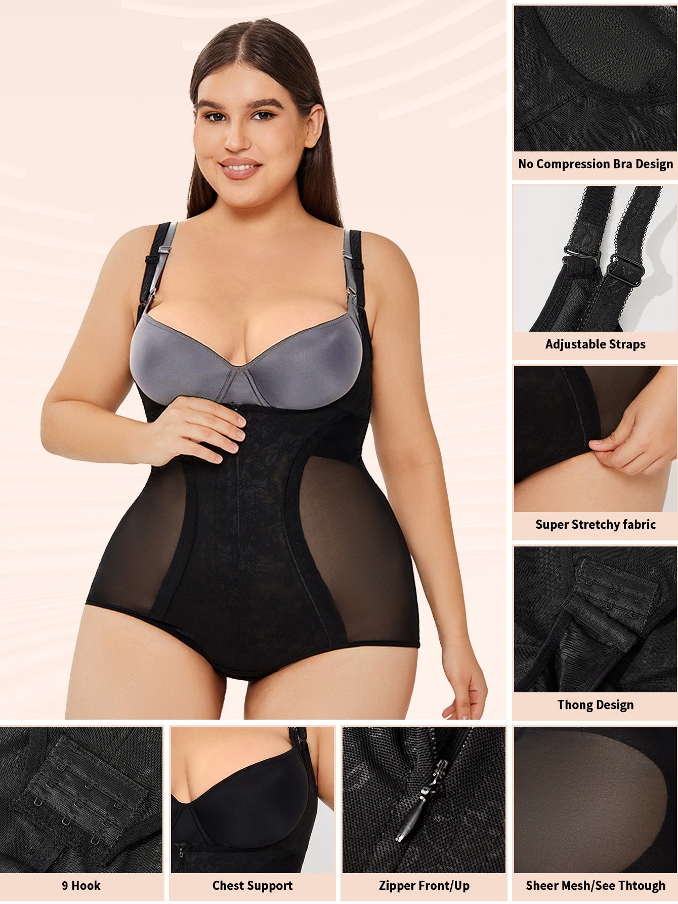 Tummy Control Shapewear Bodysuit – Slim & Sculpting