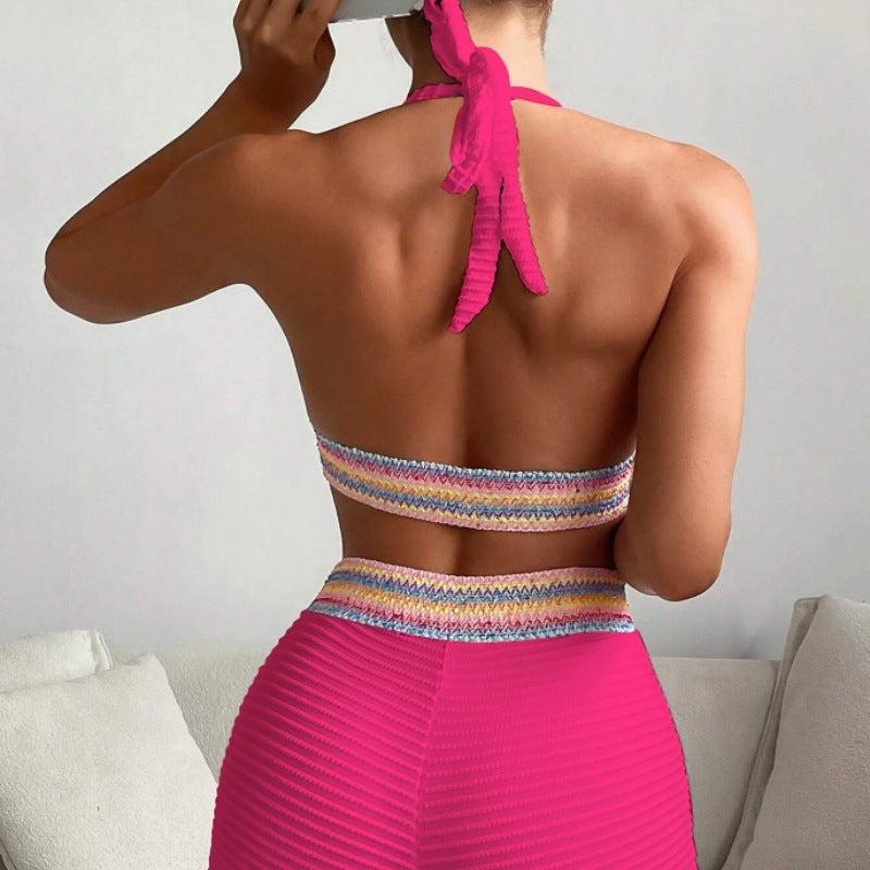 High-Waist Split Bikini – Stylish & Flattering